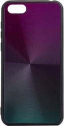 Shiny Tpu для Huawei Y5 Prime (2018) (серебр.-фиолетовый)