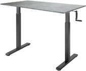 Manual Desk Compact 1380x800x18 мм (бетон Чикаго/черный)