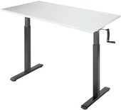 Manual Desk Compact 1360x800x36 мм (альпийский белый/черный)