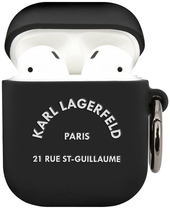 Karl Lagerfeld для AirPods 1&2 KLACA2SILRSGBK (черный)