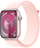 Watch Series 9 45 мм (алюминиевый корпус, розовый/розовый, нейлоновый ремешок)