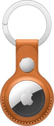 кожаный для AirTag с кольцом для ключей (золотистая охра) MMFA3