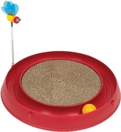 Когтеточка с мячиком и игрушкой-пчелкой H430002 (красный)