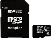 microSDHC Elite UHS-1 (Class 10) 32 GB (SP032GBSTHBU1V10-SP)