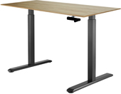 Manual Desk 1380x800x18 мм (дуб натуральный/черный)
