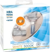 HB4/9006 55W+W5W White 5000K Ver.2.0 2+2шт