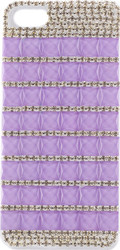 Стразы квадрат фиолетовый для iPhone 5/5S