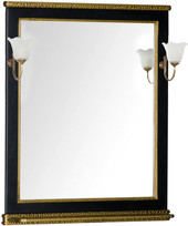 Зеркало Валенса 80 00180293 (черный краколет/золото)