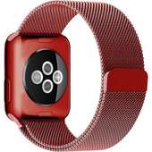 Milanese loop металлический для Apple Watch 38/40/41mm (красный)