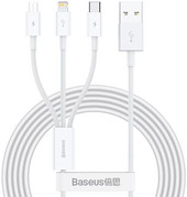 Superior Series Fast Charging USB Type-A - USB Type-C/microUSB/Lightning (1 м, белый)