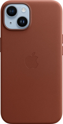 MagSafe Leather Case для iPhone 14 (темно-коричневый)
