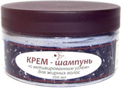 Крем-шампунь с активированным углем для жирных волос (200 мл)