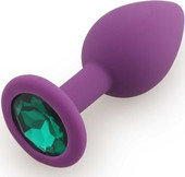 Silicone Butt Plug Small фиолетовый/темно-зеленый 39764
