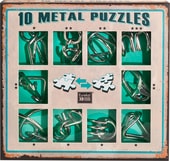 Wire Puzzle Sets 10 Metal Puzzles 473357 (зеленый)