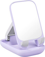 Seashell Series Phone Stand (с зеркалом, сиреневый)