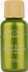 Olive Organics Olive & Silk Hair and Body Oil 15 мл
