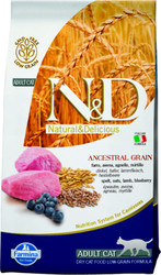 N&D Low Grain Cat Lamb & Blueberry Adult 1.5 кг