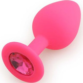 Silicone Butt Plug Medium розовый/ярко-розовый 39794