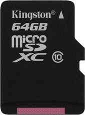 microSDXC (Class 10) 64GB + адаптер (SDCX10/64GB)