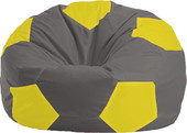 Мяч М1.1-360 (серый темный/желтый)