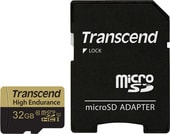 microSDHC HE (Class 10) UHS-I 32GB + адаптер [TS32GUSDHC10V]