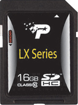 LX SDHC (Class 10) 16GB (PSF16GSDHC10)