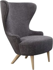 Wingback Micro Chair NA Fabric B (темно-серый/коричневый)