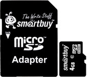 microSDHC (Class 10) 4GB + SD-адаптер (SB4GBSDCL10-01)