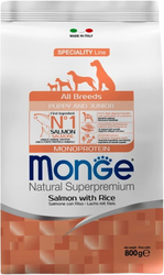 All Breeds Puppy & Junior Monoprotein Salmon with Rice (для щенков всех пород с лососем и рисом) 800 г