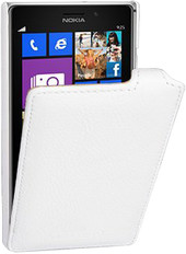 для Nokia Lumia 925 (флип, белый)