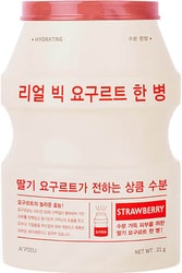 Тканевая маска Real Big Yogurt One-Bottle (Strawberry) 21 г
