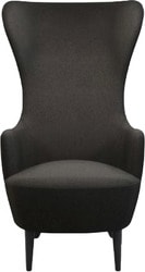 Wingback Chair BLACK Fabric A (черный)