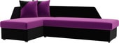 Андора 102669 (левый, микровельвет, фиолетовый/черный)