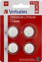 CR2016 Verbatim литиевая блистер 4 шт. 49531