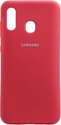Soft-Touch для Samsung Galaxy A20/A30 (малиновый)