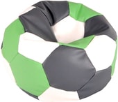 Мяч экокожа (серый/белый/зеленый, L, smart balls)