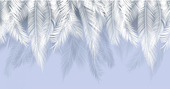 Пальмовые листья с защитным покрытием (голубой) 500x260