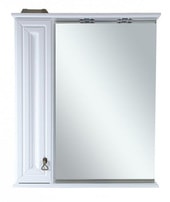 Шкаф с зеркалом Лувр 65 L (Белый)