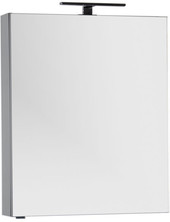 Шкаф с зеркалом Алвита 70 (серый антрацит) [183990+178249]