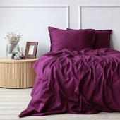 PUR (1.5-спальный, простыня 160x200 на резинке, пурпурное)