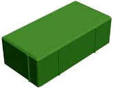 Кирпичик-6 20x10x6 (зеленый)