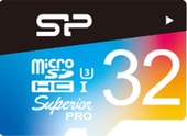 Superior Pro microSDHC SP032GBSTHDU3V20SP 32GB (с адаптером)