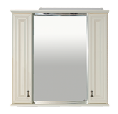 Лувр - 85 Зеркало с 2-мя шкафчиками, слоновая кость - П-Лвр03085-10142Ш