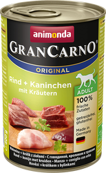 GranCarno Original Adult beef + rabbit with herbs 0.8 кг