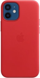 MagSafe Leather Case для iPhone 12 mini (алый)