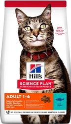 Science Plan Adult 1-6 with Tuna для взрослых кошек для поддержания жизненной энергии и иммунитета, с тунцом 10 кг