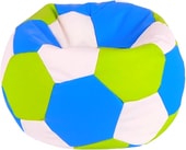 Мяч экокожа (голубой/зеленый/белый, XXXL, smart balls)