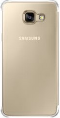 Clear View Flip Cover для Samsung Galaxy A7 (золотистый)
