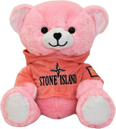 Медведь Stone Islande (розовый/персиковое худи)