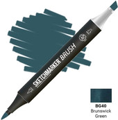 Brush Двусторонний BG40 SMB-BG40 (зеленая киноварь)